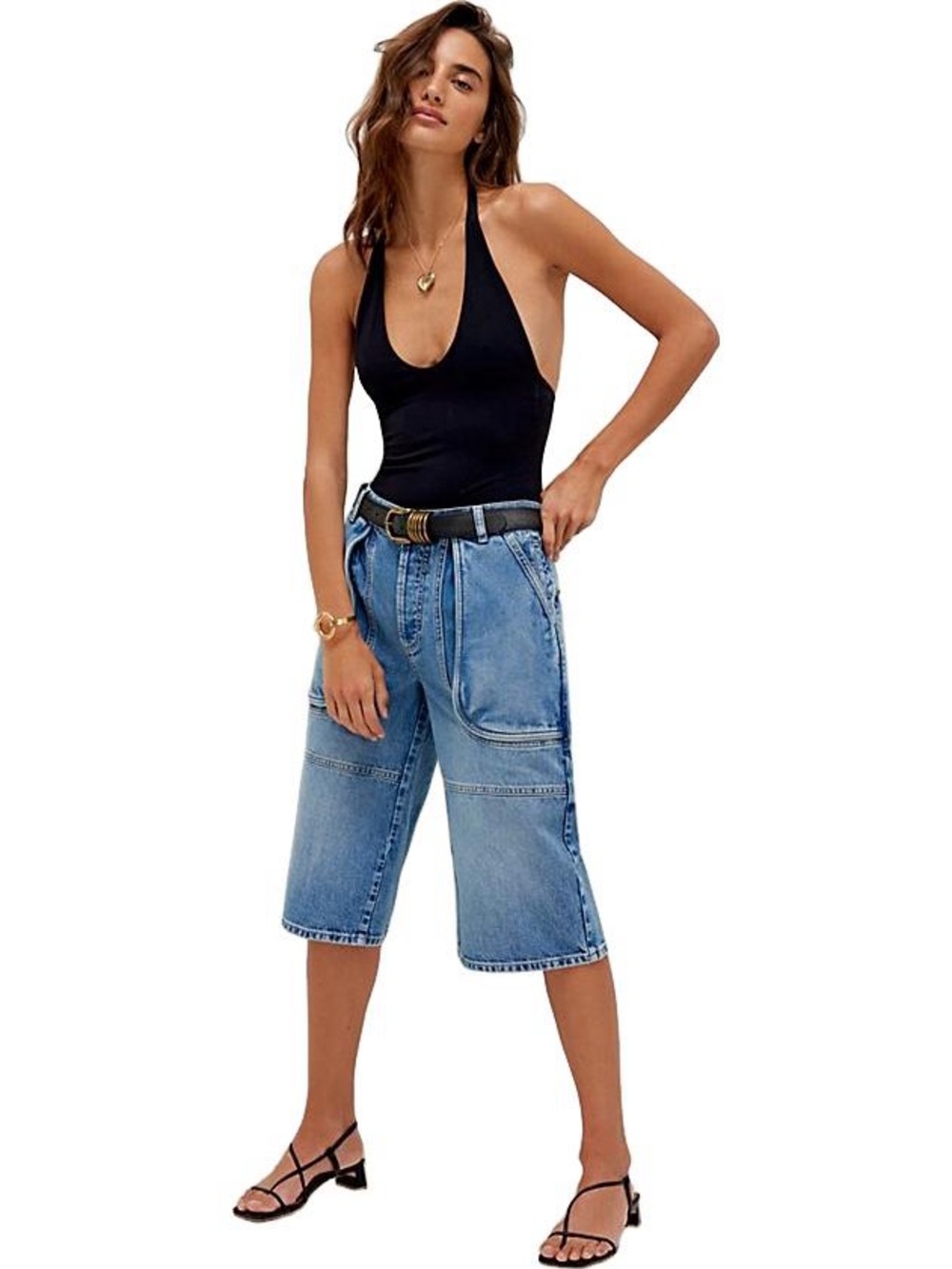 Free People Havasu Slouchy Cropped Jeans